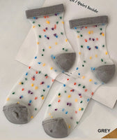 Polka Dot Cystal Sock