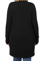 Curvy Black Cardigan