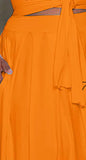 Orange Skirt set