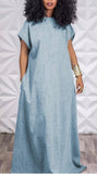 Denim Maxi Dress