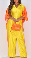 Yellow/Orange Tie Dye Maxie Dress