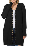 Curvy Black Cardigan