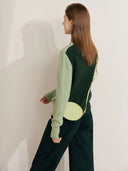 Women's Mock Neck Knitted Pullover - Minimalist Autumn Commuter Top