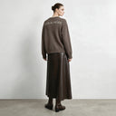 Women's Faux Layered Color Block Sweater - Minimalist Casual Knit