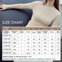 Women's Mock Neck Knit Top - Slim Fit Minimalist Layering Sweater