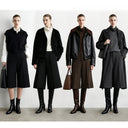 Women's Winter A-Line Wide Leg Shorts - Warm Commuter Mid-Length Pants
