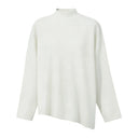 Women's Mock Neck Knit Sweater & Midi Skirt Set - Elegant Winter Wear