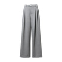 Women's Wide Leg Pleated Front Warm Winter Commuter Trousers