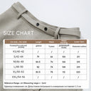 Women's A-Line Midi Skirt - High Waist Belted Minimalist Winter Skirt