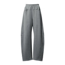 Women's Curved Barrel Pants - Loose Fit Winter Commuter Trousers