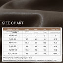 Women's Faux Leather Long Skirt - Elastic Waist Commuter Style