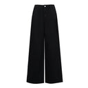 Women's Rhinestone Wide Leg Cotton Jeans - Slimming Casual Pants