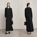 Women's Minimalist O-Neck Cardigan - Loose Autumn Knit Sweater