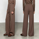 Women's Mock Neck Knit Set - Casual Commuter Winter Outfit