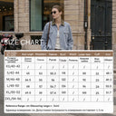 Women's Color Block Cotton Jacket - Minimalist Casual Commuter Top