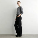 Women's Rhinestone Wide Leg Cotton Jeans - Slimming Casual Pants