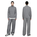 Women's Mock Neck Knit Set - Casual Commuter Winter Outfit