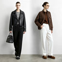 Women's Slimming Tapered Pants - Warm Winter Commuter Trousers