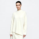 Women's Mock Neck Knit Sweater & Midi Skirt Set - Elegant Winter Wear