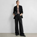 Women's High Waist Flared Jeans - 100% Cotton Vintage Denim Pants