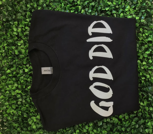 Black Short Sleeve "GOD DID" T-shirt