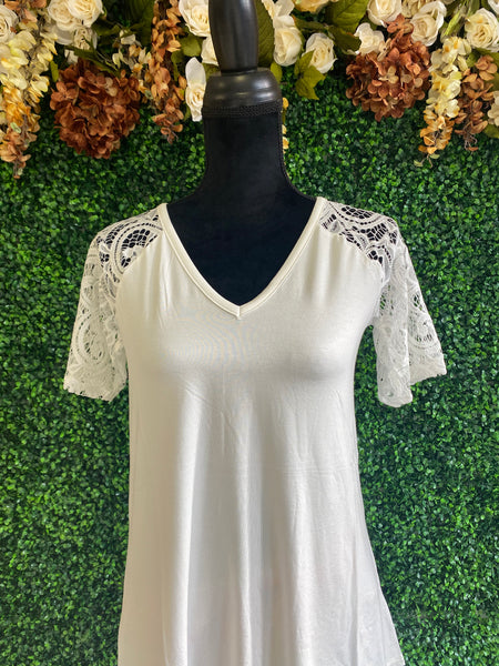 Lace Short - Sleeve Shirt Clearance