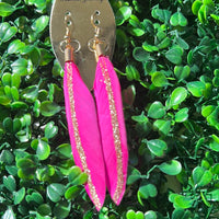 Feather Glitter Earring