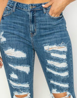 New Age Mom Distressed Jeans