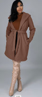 Hooded Coat Waist Tie clearance