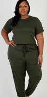 Curvy Olive 2 Piece set